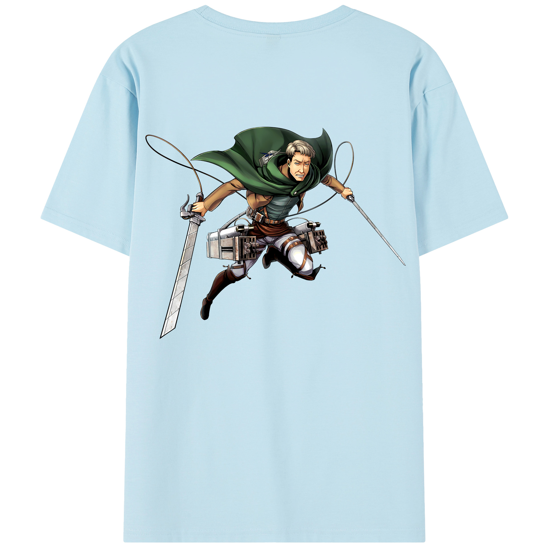 （画像用） 進撃の巨人 Attack on Titan 綿100％半袖Tシャツ（背面プリント）